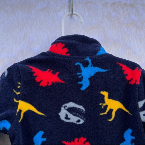 Toddler Boys Dino Glacier Fleece Half Zip Pullover - Tidal 2T - Picture 13 of 15